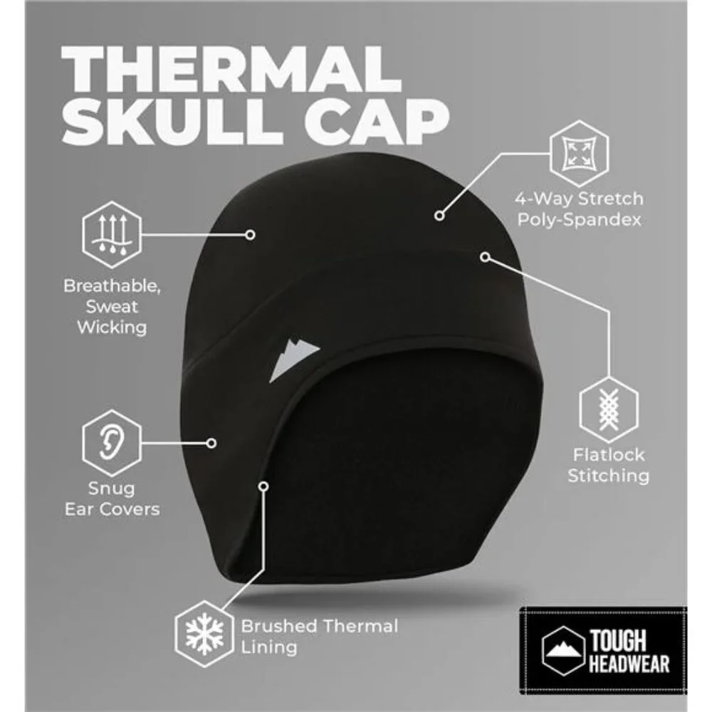 Tough Headwear Thermal Skull Ca Moisture-Wicking Running Beanie Helmet Liner